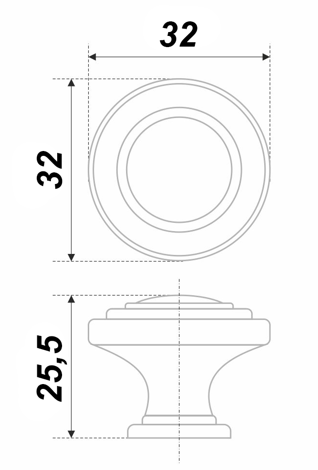 Мебельная ручка MATEO RC037AB.4 (AB - Старинная латунь) — изображение 3